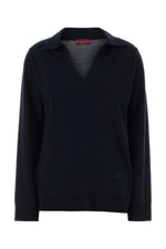 Navy Blue Polo Sweater 1