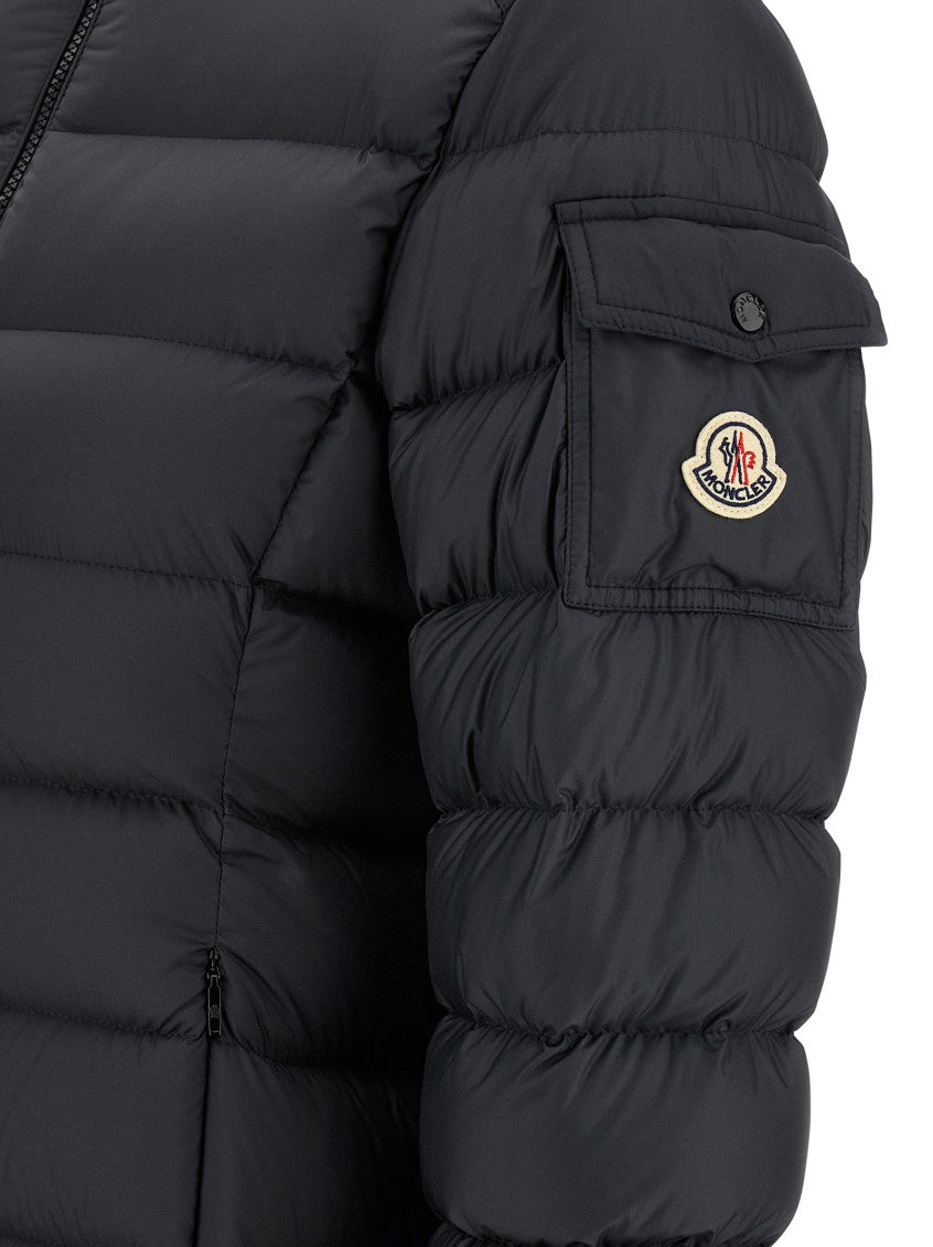 Black Quilted Logo Jacket 4