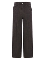 Dark Grey Cotton Large Fit Pant 1