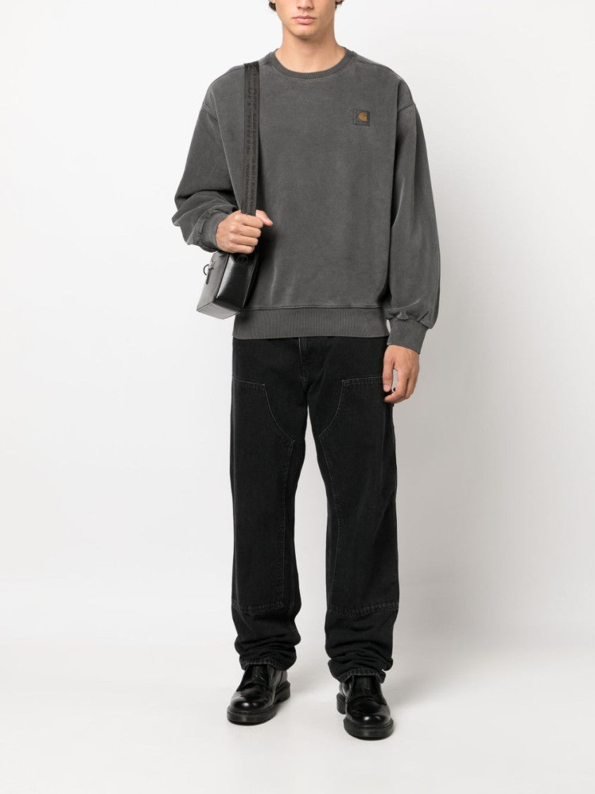 Black Double Knee denim jeans 4