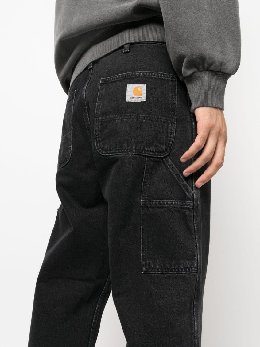 Black Double Knee denim jeans 5