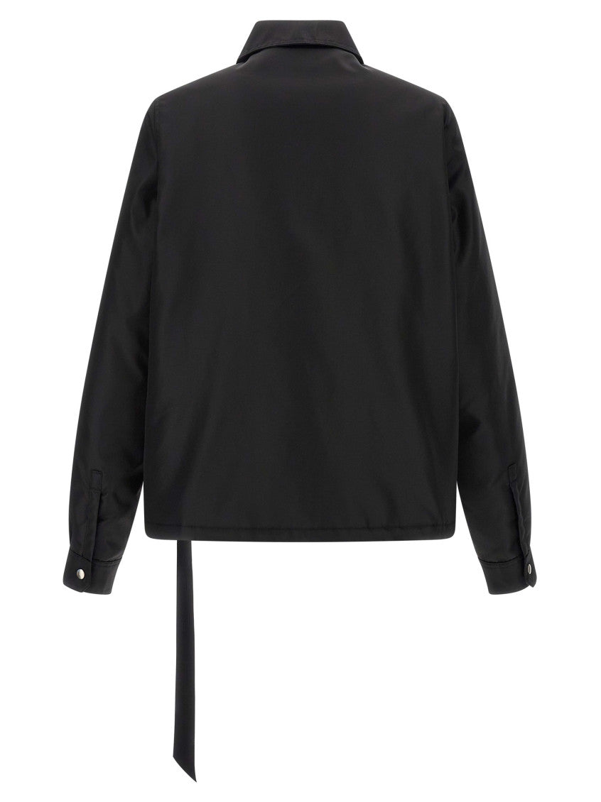 Black Zip-Front Shirt Jacket 2