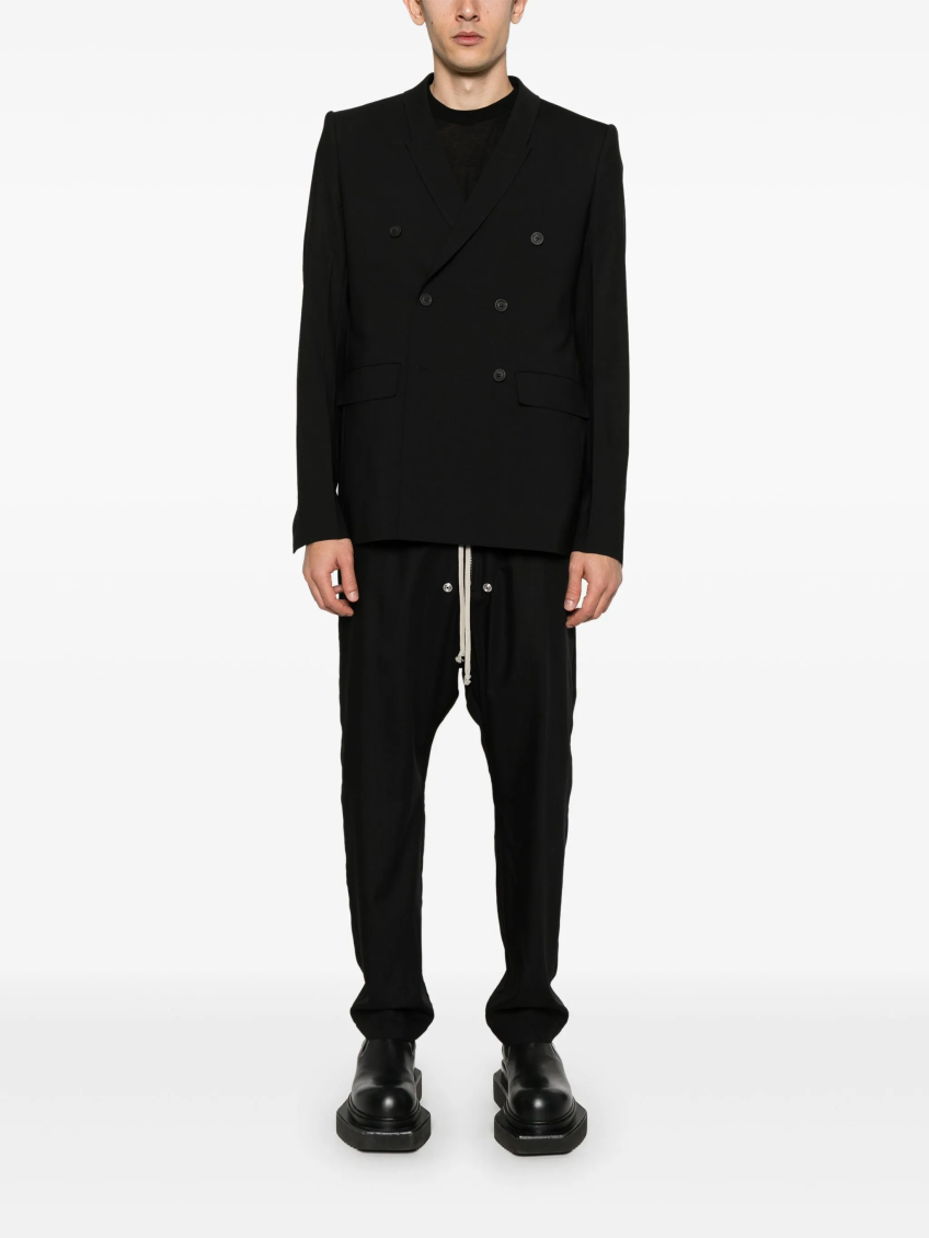 Black Double-Breasted Blazer 2