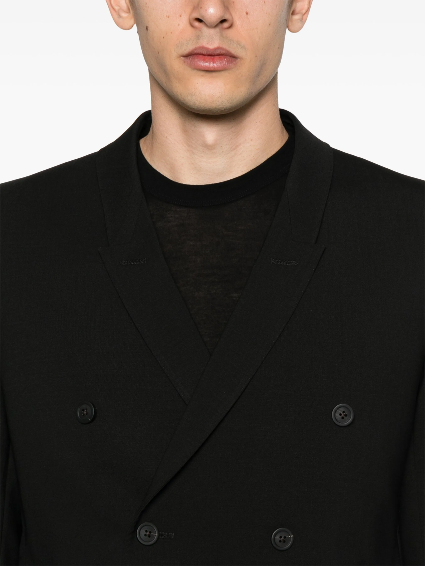 Black Double-Breasted Blazer 5