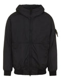 Black Hooded Blouson Jacket 1