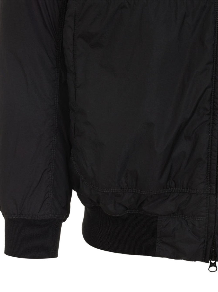 Black Hooded Blouson Jacket 3