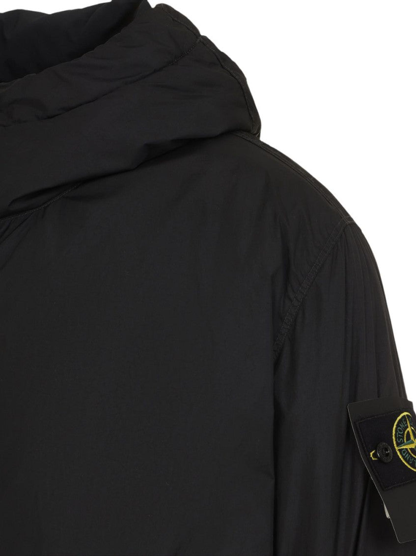 Black Hooded Blouson Jacket 4