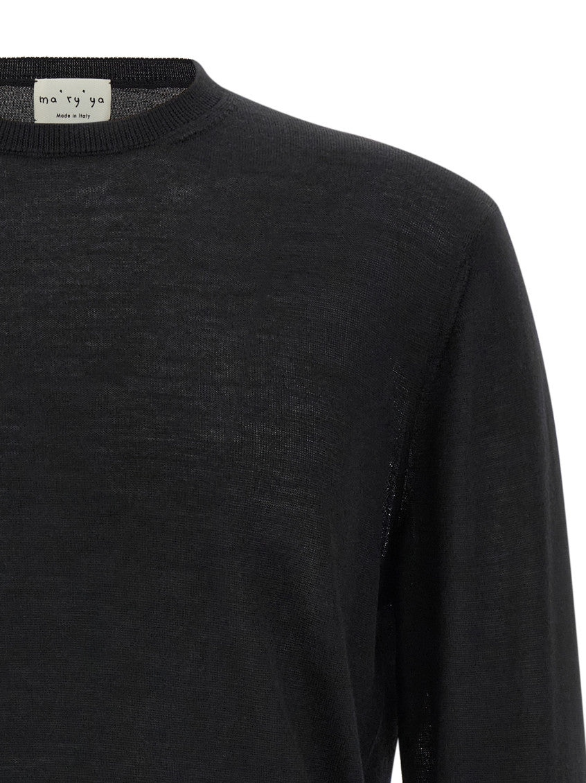 Black Extrafine Mesh Sweater 3