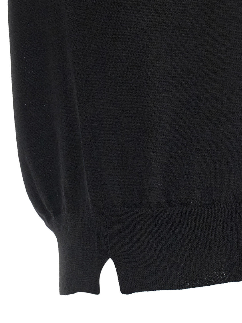 Black Extrafine Mesh Sweater 4