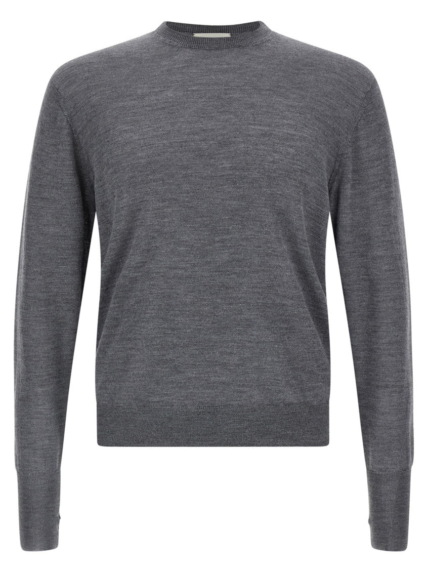 Grey Extrafine Mesh Sweater 1