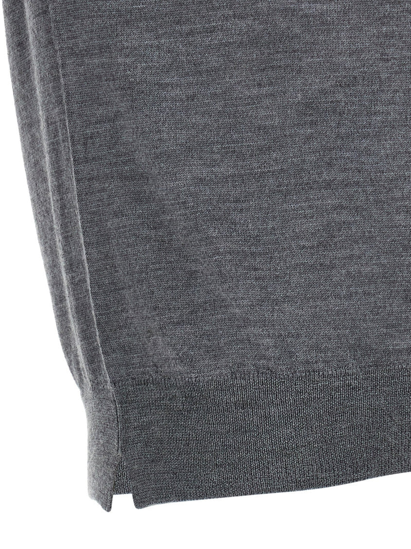 Grey Extrafine Mesh Sweater 4