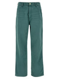 Green 'Single Knee' pants 1