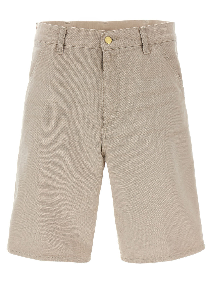 Beige 'Single knee' bermuda shorts 1