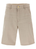 Beige 'Single knee' bermuda shorts 1