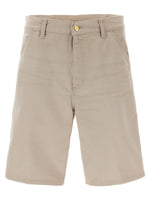 Beige 'Single knee' bermuda shorts 1