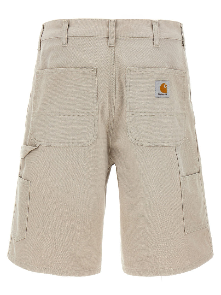 Beige 'Single knee' bermuda shorts 2