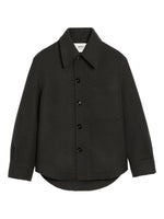 Dark Grey Wool Buttoned Jacket 1