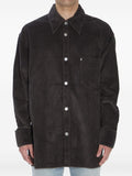 Grey Corduroy Patch Pocket Overshirt 1