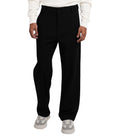 Black Flat Front Trousers 1