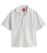 White Regular Stripes Shirt 1