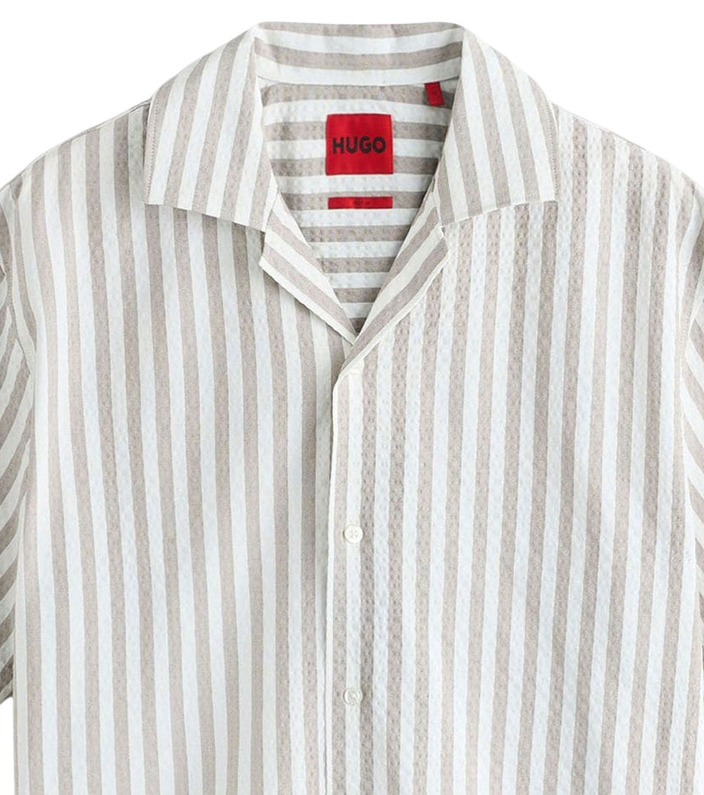 White Regular Stripes Shirt 3