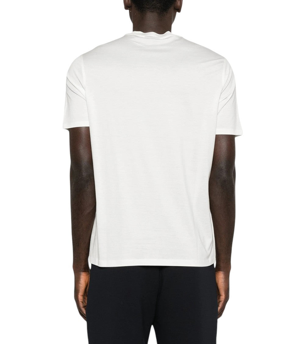 White Crew Neck T-Shirt 2