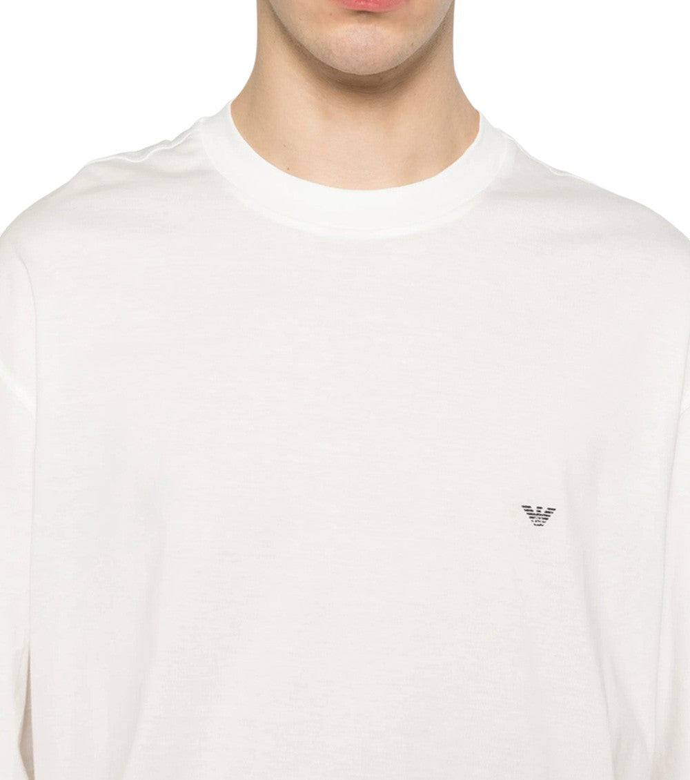 White Crew Neck T-Shirt 4