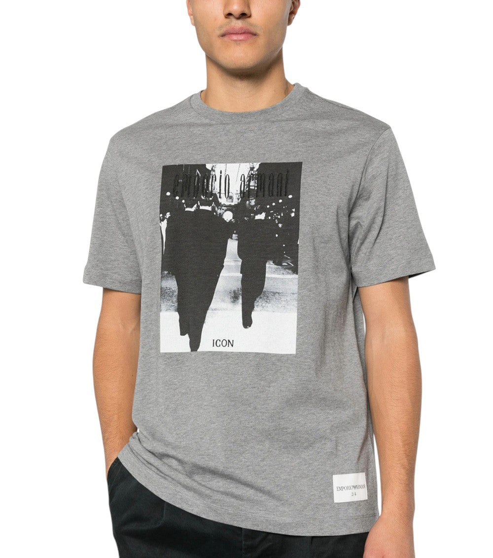Grey Graphic Regular T-Shirt 2