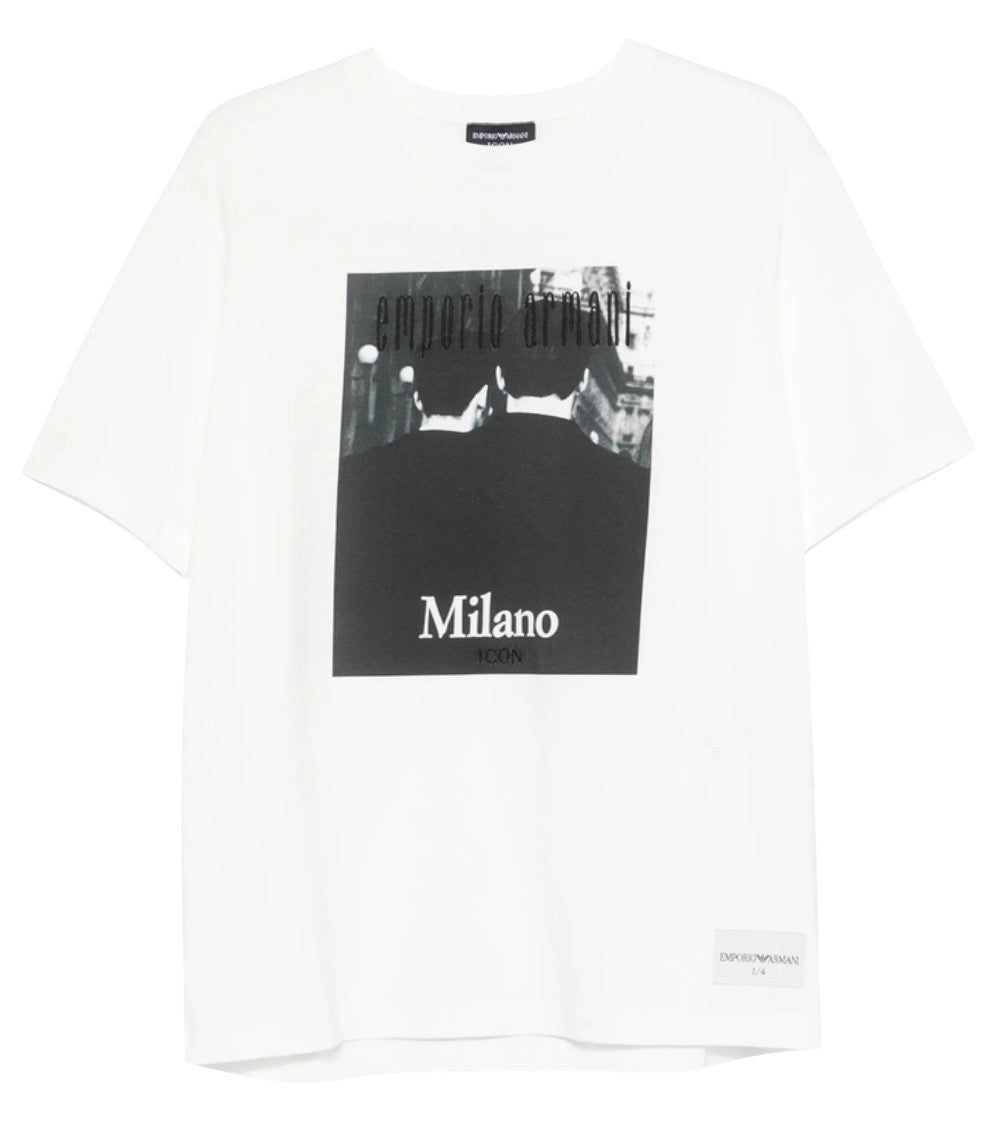 White Graphic Regular T-Shirt 1