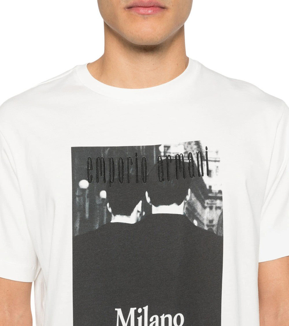 White Graphic Regular T-Shirt 3