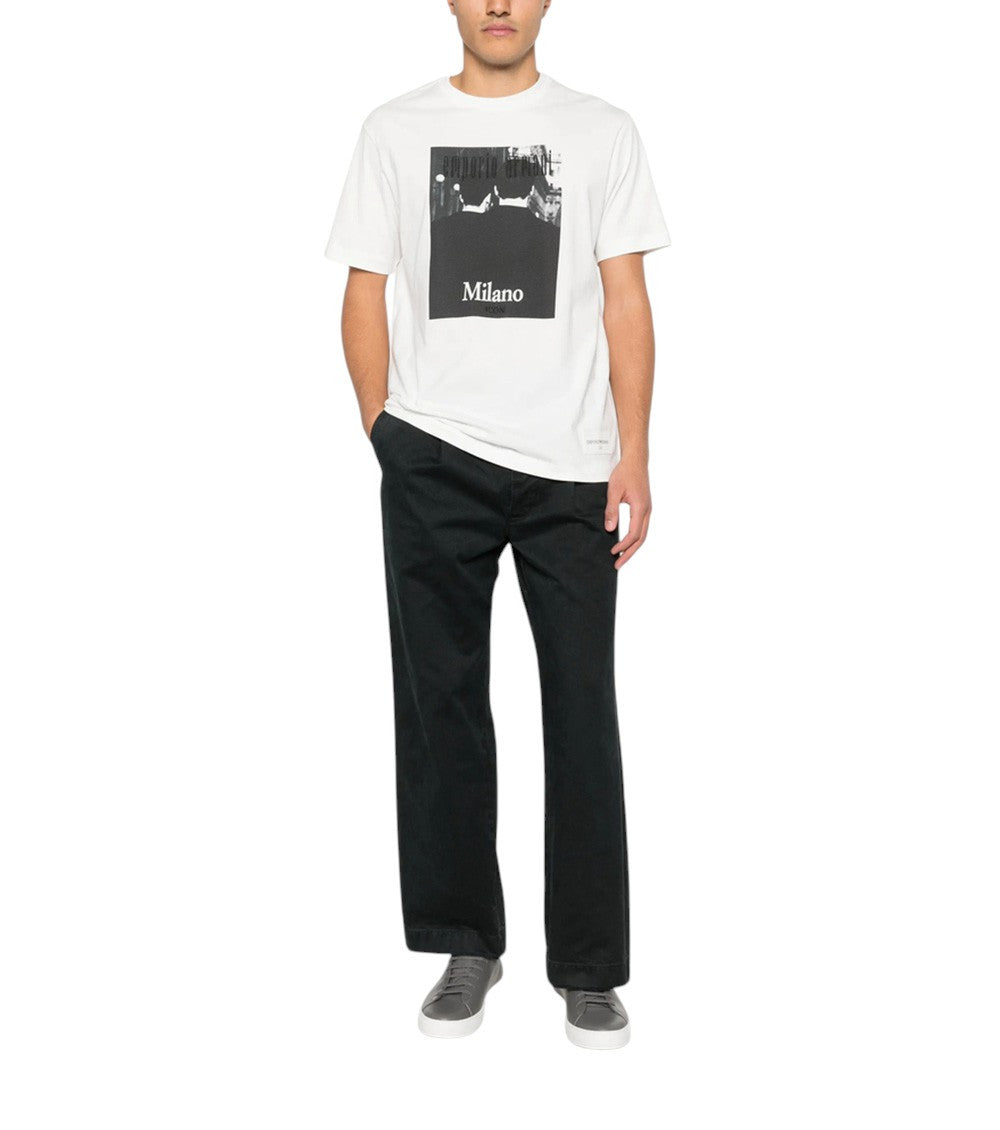 White Graphic Regular T-Shirt 4