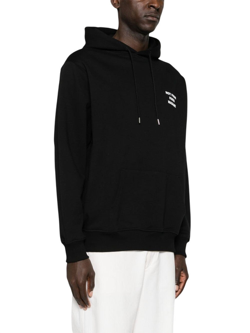 Black Graphic Hood Sweatshirts 2