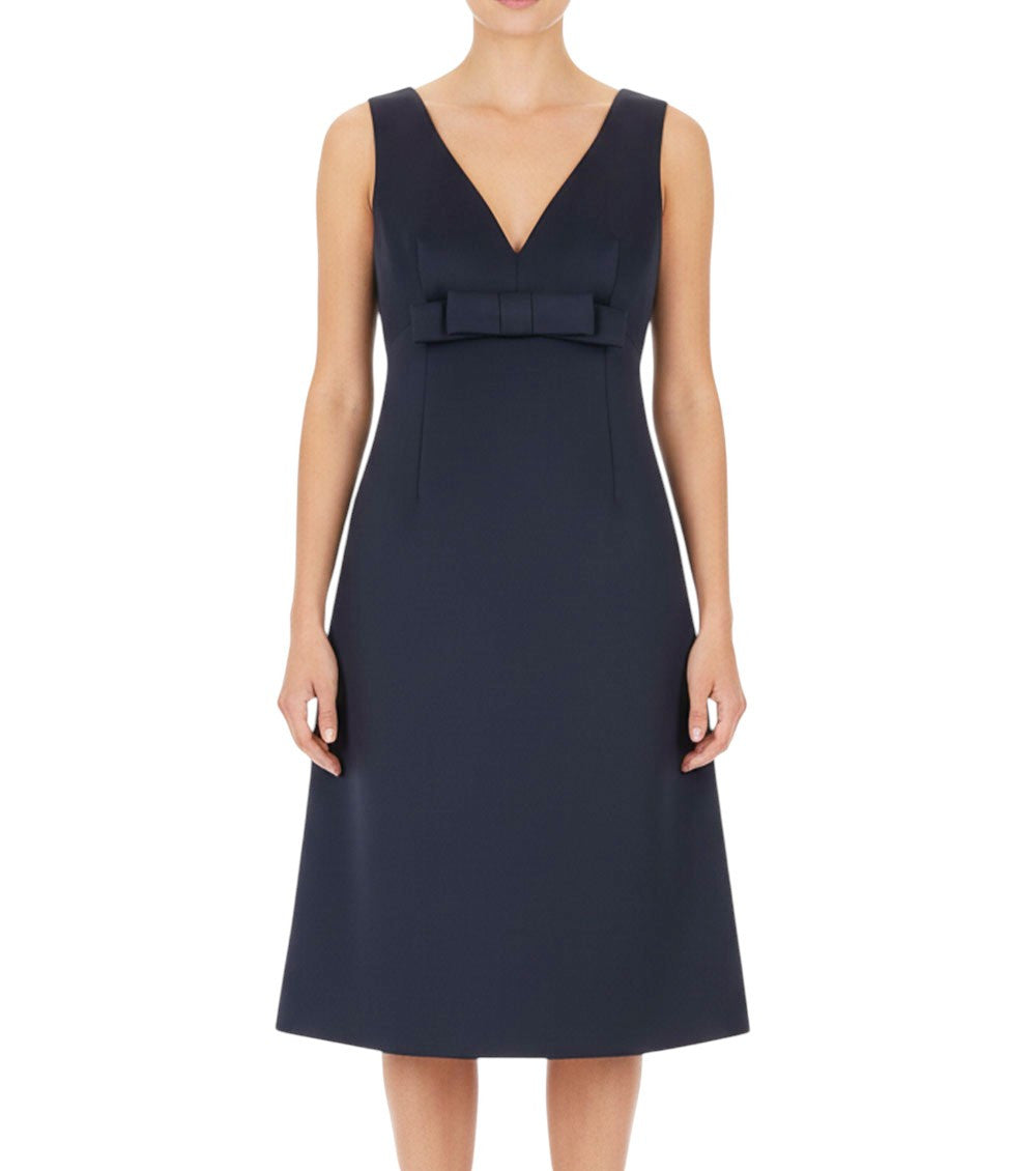 Blue V Neck Mini Dress 3