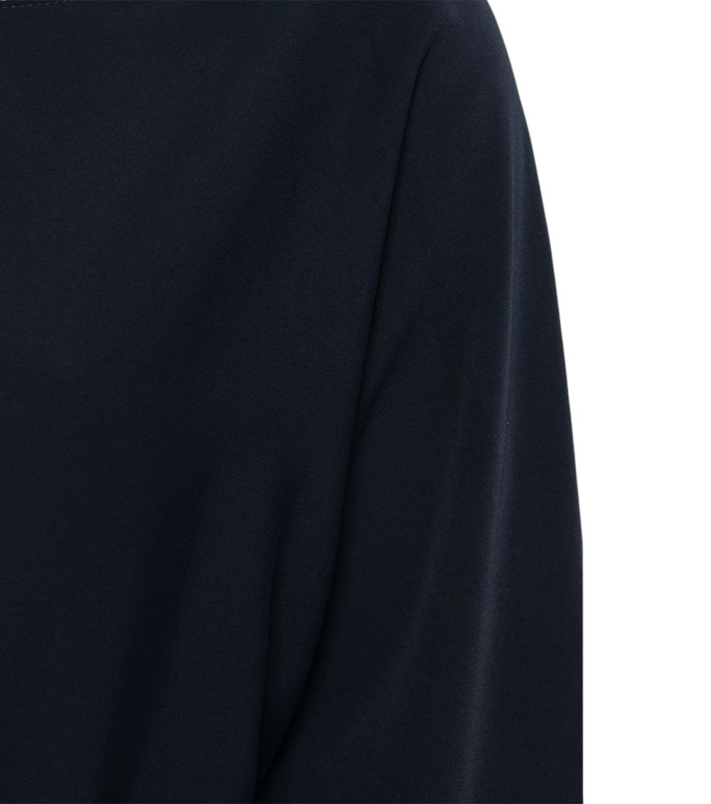 Black Boat Neck Mini Dress 3