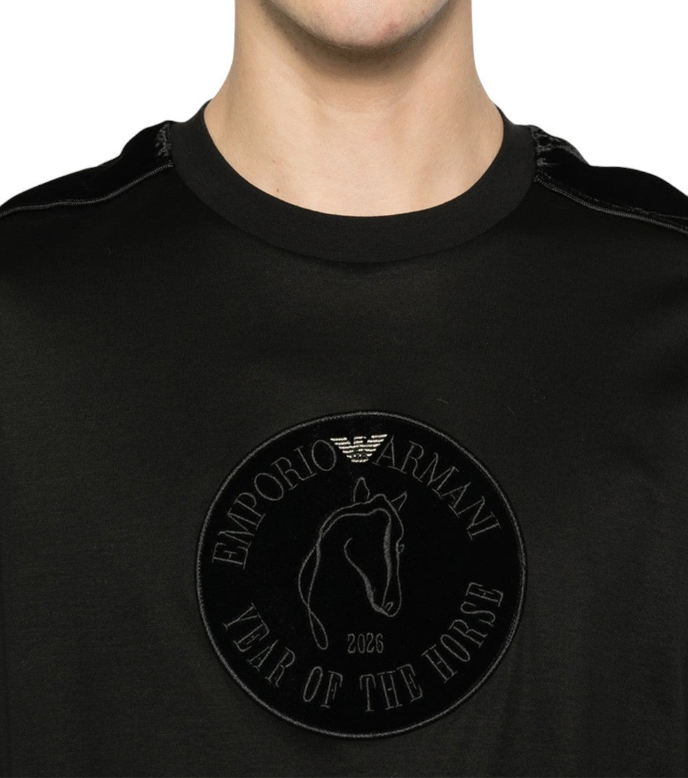 Black Crew Neck T-Shirt 4