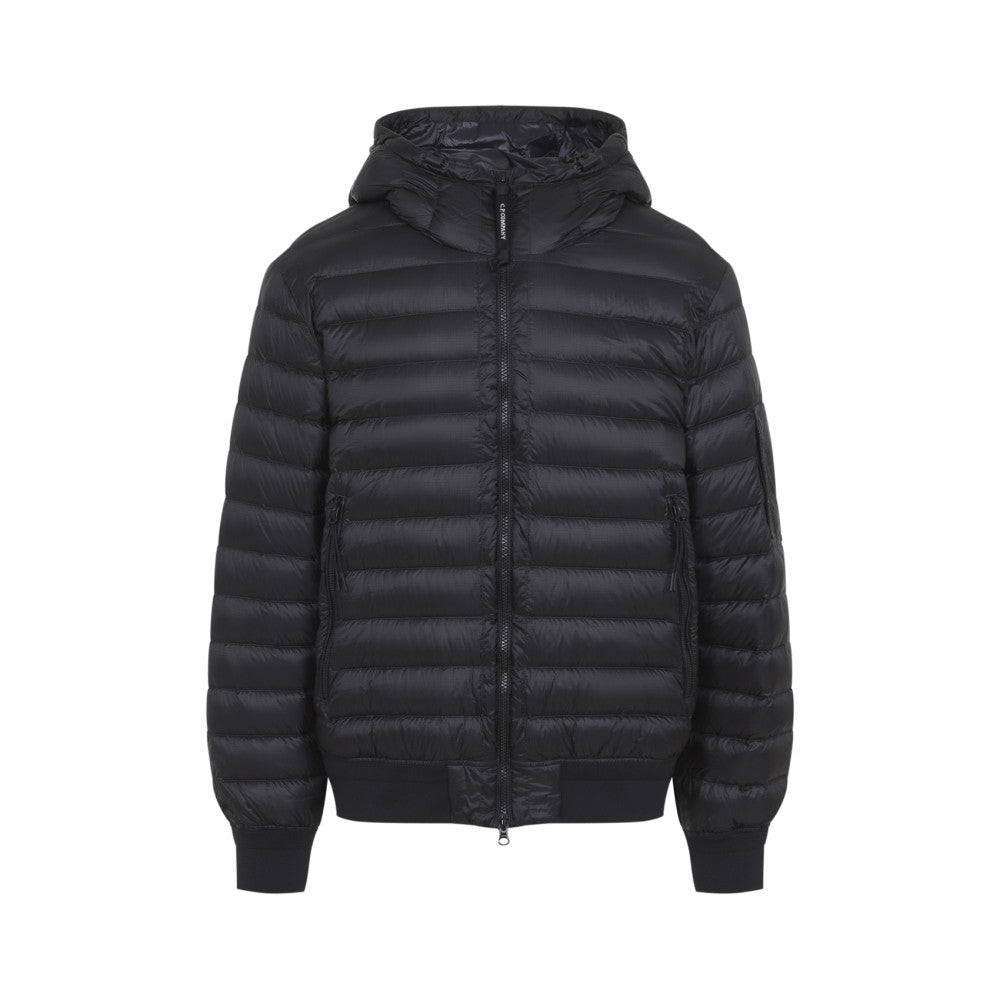 Black Quilted Hood Jacket 1