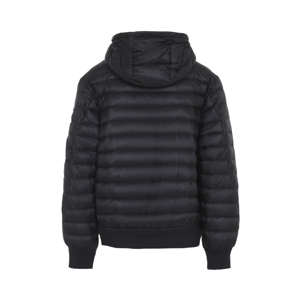 Black Quilted Hood Jacket 2