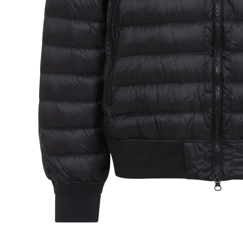 Black Quilted Hood Jacket 3