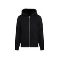 Black Logo Zip-Up Hoodie 1