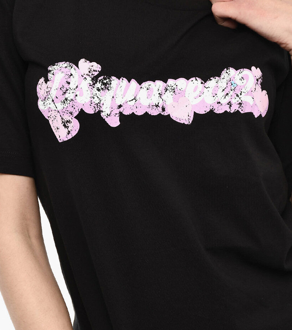Black Logo Crew Neck T-Shirt 3