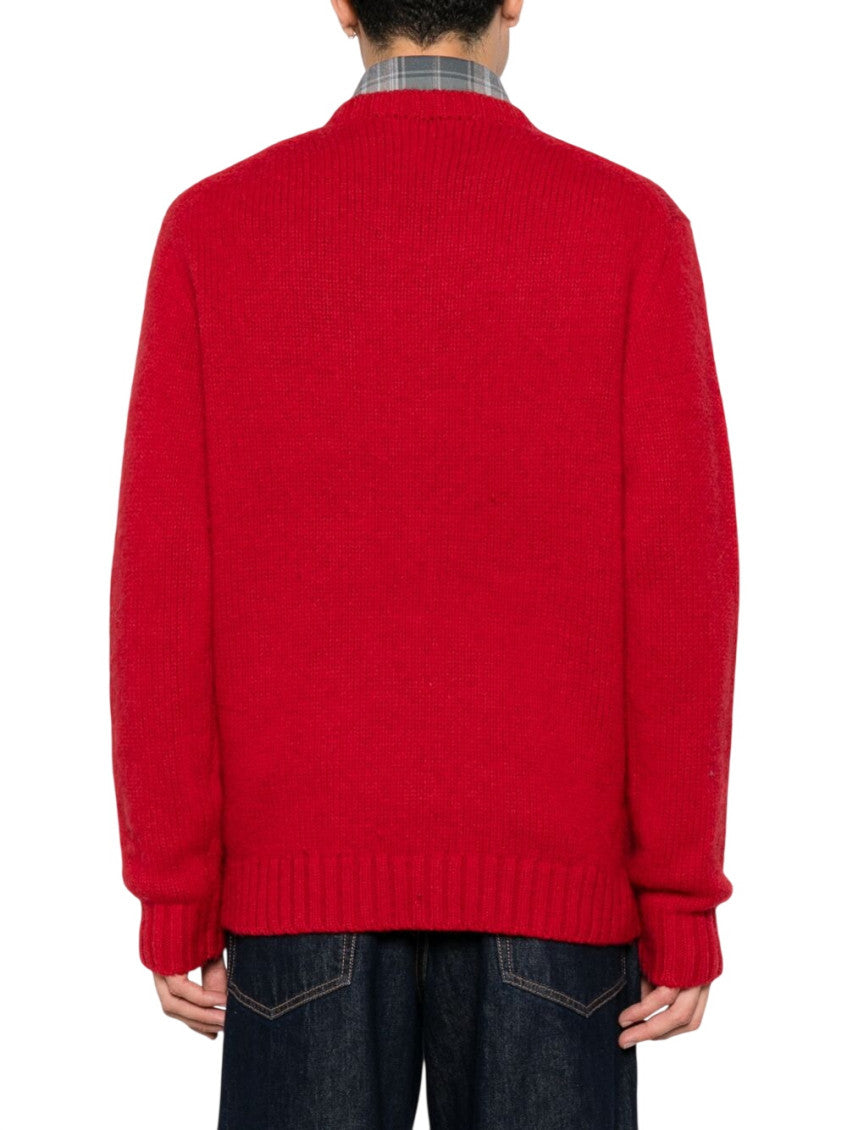 Red Crew Neck Sweater 3