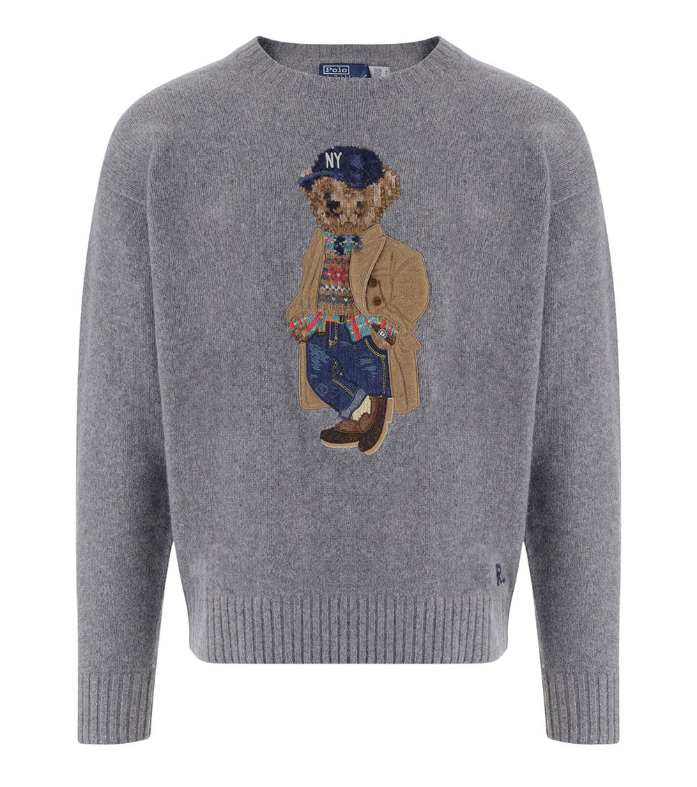 Grey Crew Neck Sweater 1