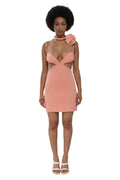 Pink Halter Neck Mini Dress 1