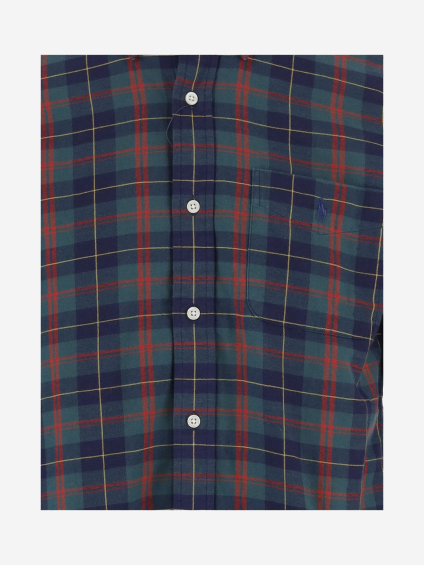 Blue Slim Check Shirt 3