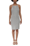 Grey Logo Halter Neck Mini Dress 1