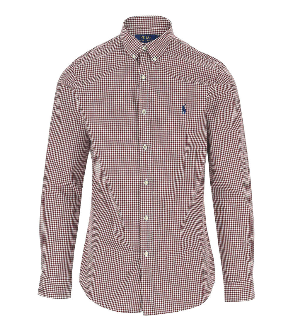 White Slim Check Shirt 1