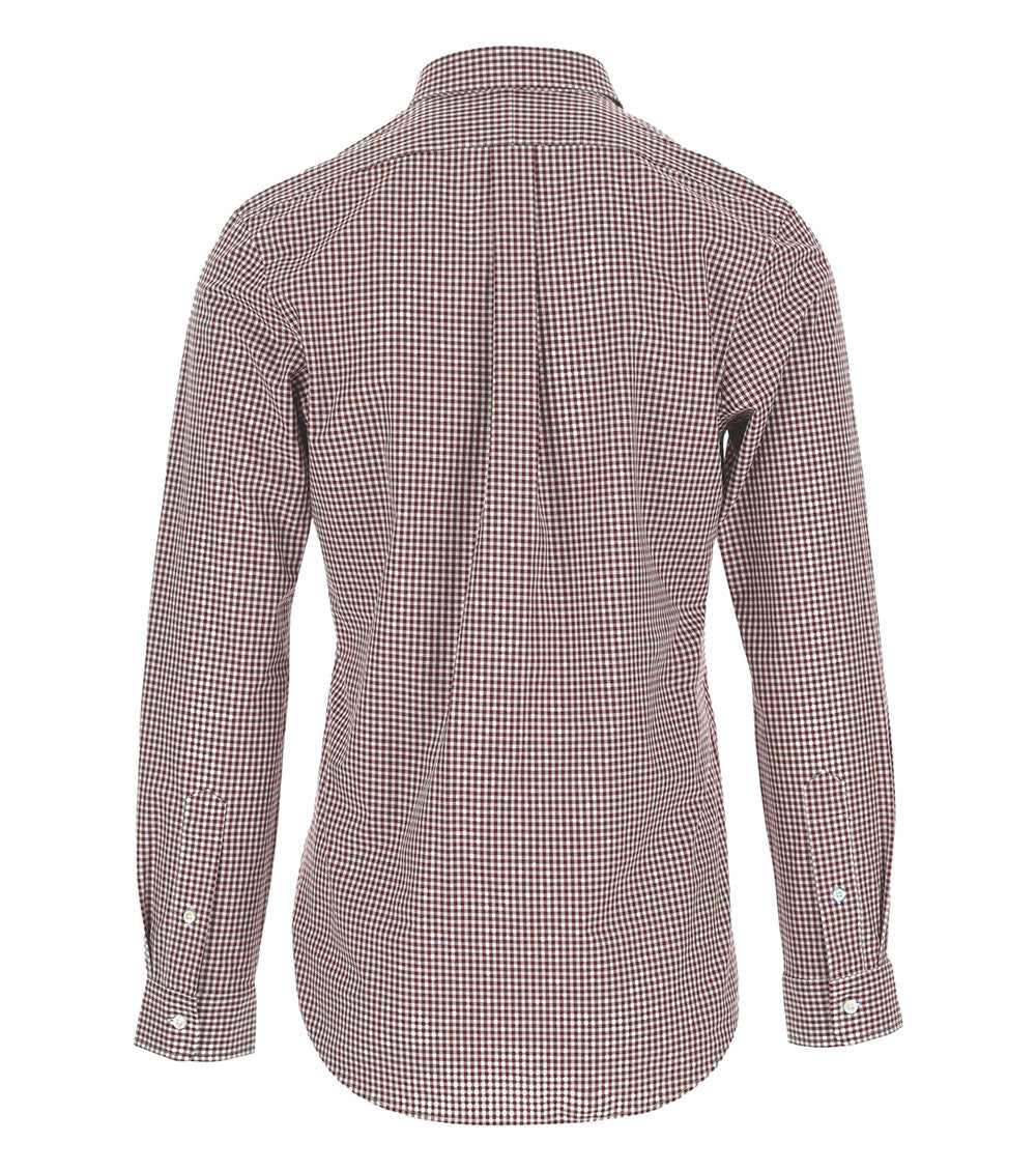 White Slim Check Shirt 2