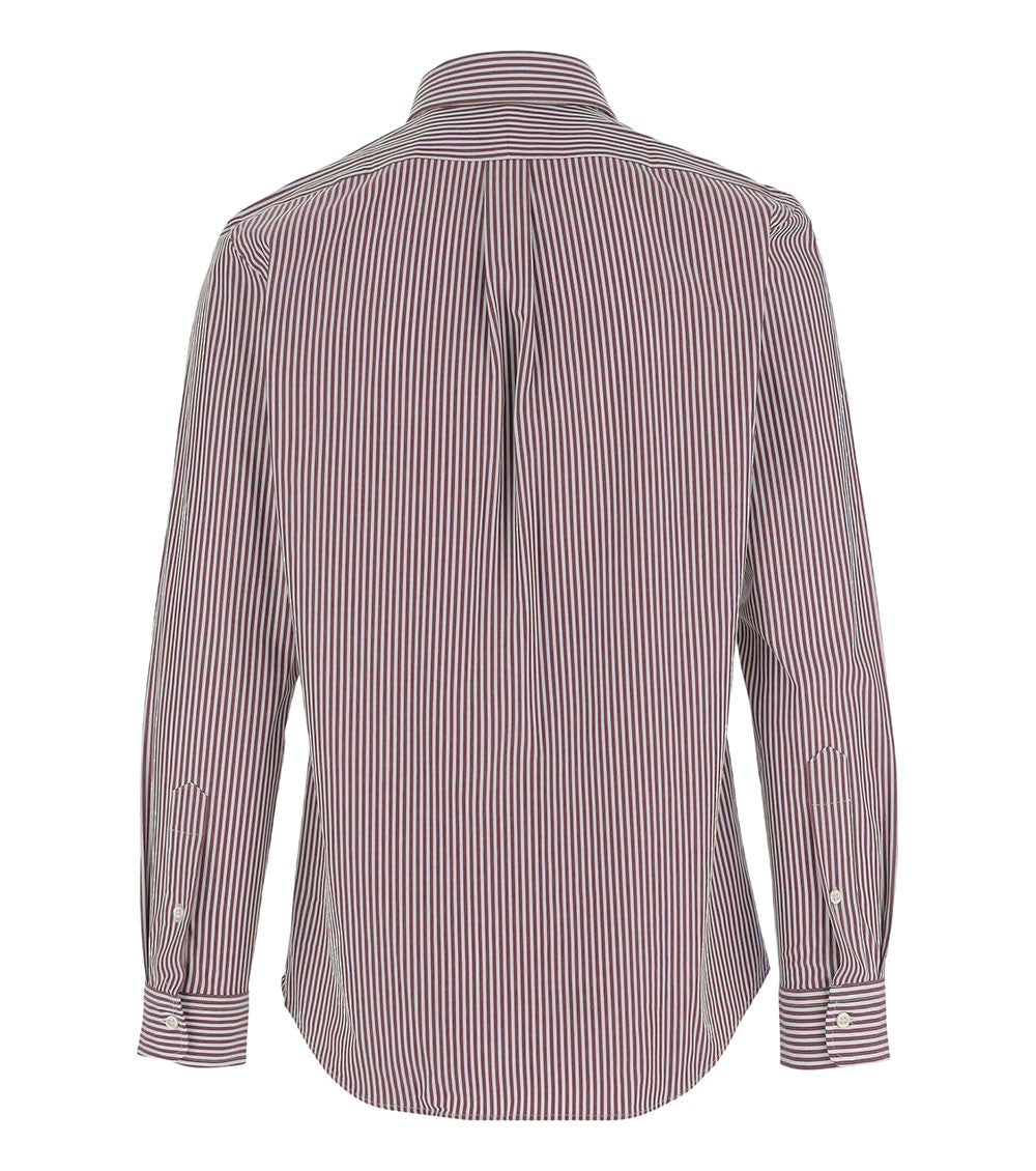 White Slim Striped Shirt 2