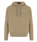Beige Logo Regular Hoodie 1