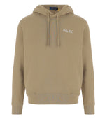 Beige Logo Regular Hoodie 1